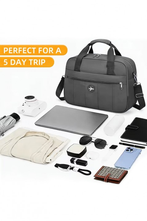 Torba podróżna WINDINZA GREY – zgodna z wymaganiami Ryanair/Wizz Air, Kolor : szary, IVET.PL - Modna odzież