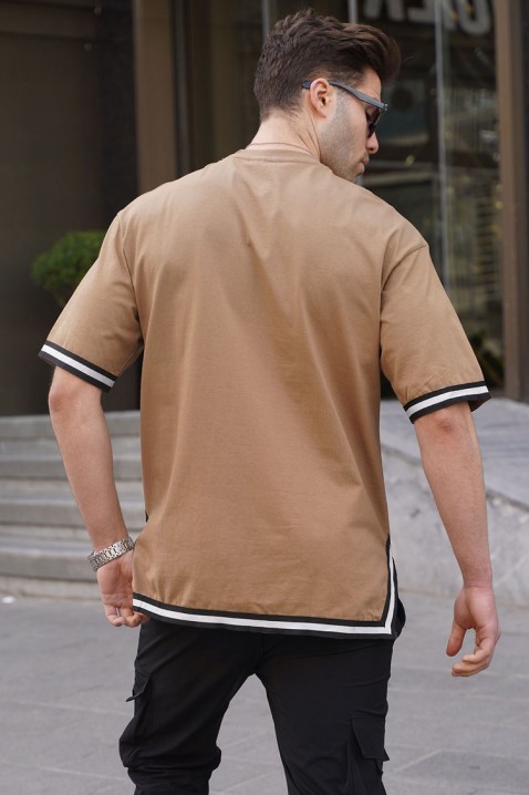 Koszulka VLOMENZO CAMEL, Kolor : jasnobrązowy, IVET.PL - Modna odzież