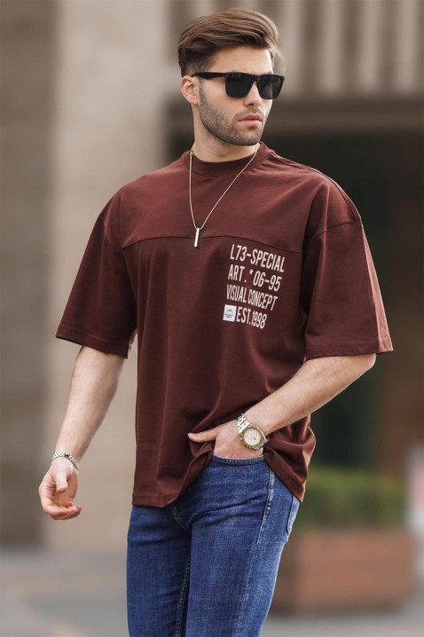 Koszulka MARTILZO BROWN, Kolor : brązowy, IVET.PL - Modna odzież