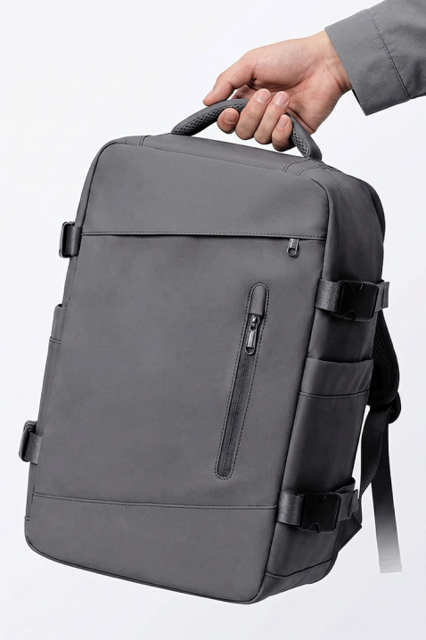 Plecak podróżny WINZONA GREY – zgodny z wymogami Ryanair/Wizz Air, Kolor : szary, IVET.PL - Modna odzież