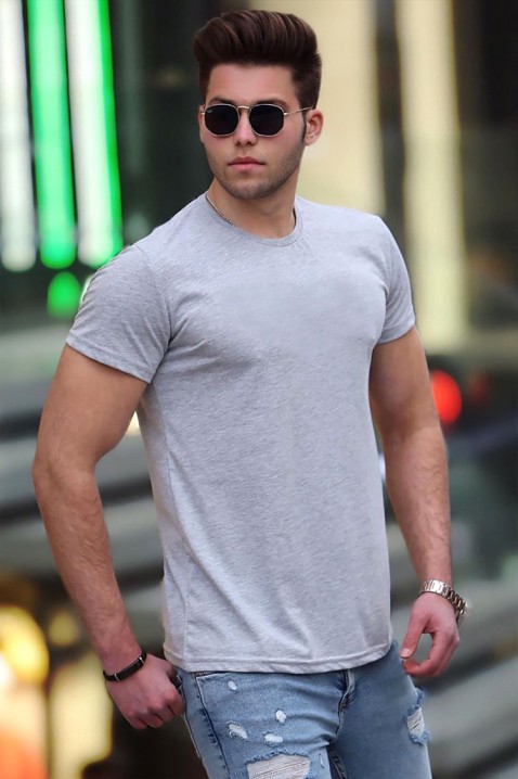 Koszulka DELNIZO GREY, Kolor : szary, IVET.PL - Modna odzież