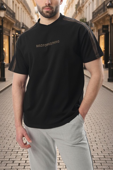 Koszulka CHARLONZO BLACK, Kolor : czarny, IVET.PL - Modna odzież