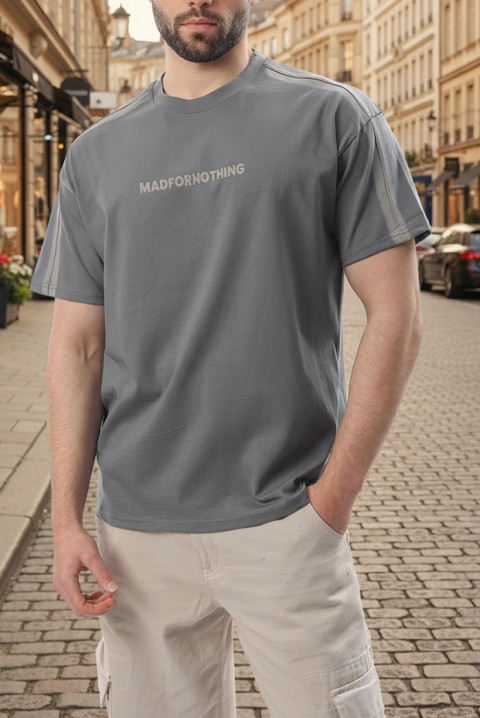 Koszulka CHARLONZO GREY, Kolor : szary, IVET.PL - Modna odzież