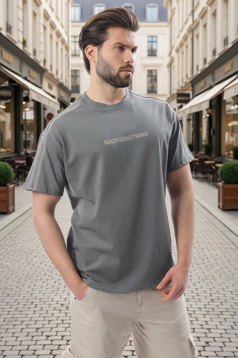 Koszulka CHARLONZO GREY, Kolor : szary, IVET.PL - Modna odzież