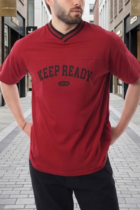Koszulka FELONZO RED, Kolor : czerwony, IVET.PL - Modna odzież