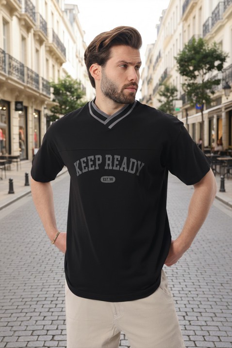 Koszulka FELONZO BLACK, Kolor : czarny, IVET.PL - Modna odzież