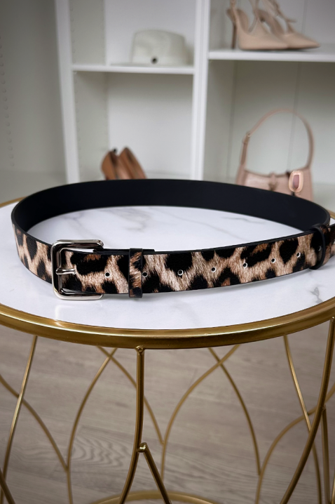 Pasek ZAVONIA, Kolor : panterka, IVET.PL - Modna odzież