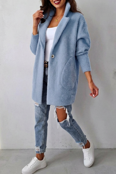 Narzutka damska LIORMEA SKY, Kolor : błękitny, IVET.PL - Modna odzież