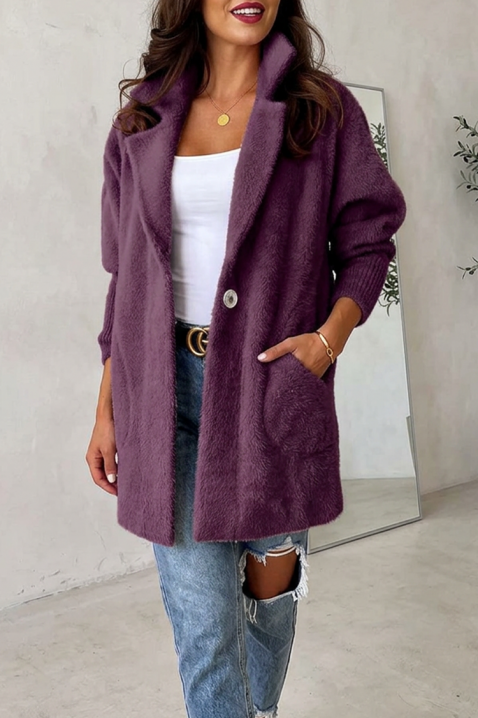 Narzutka damska LIORMEA LILA, Kolor : fioletowy, IVET.PL - Modna odzież