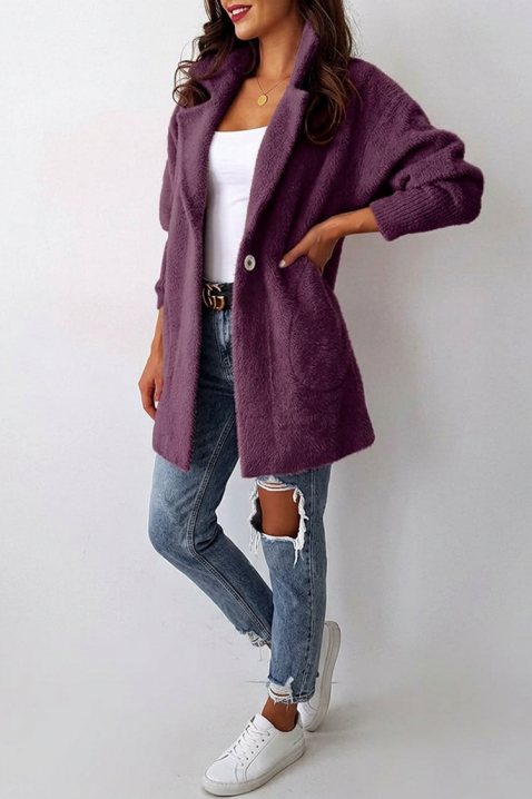 Narzutka damska LIORMEA LILA, Kolor : fioletowy, IVET.PL - Modna odzież