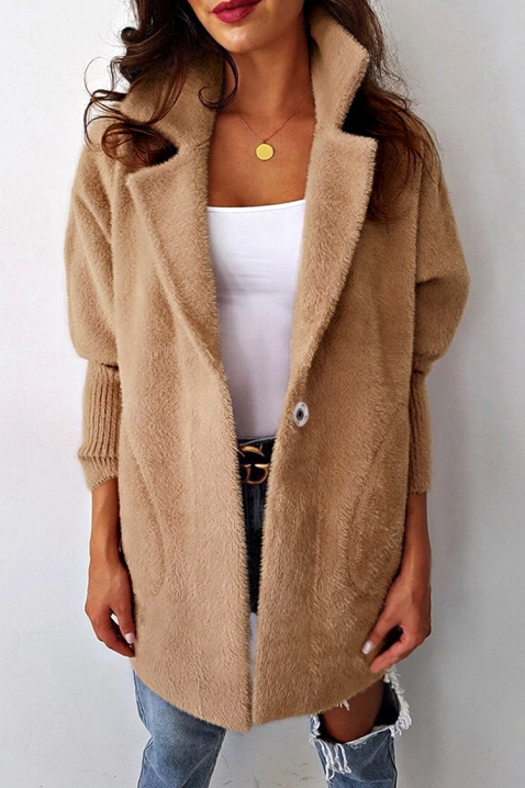 Narzutka damska LIORMEA PINK, Kolor :  beżowy, IVET.PL - Modna odzież