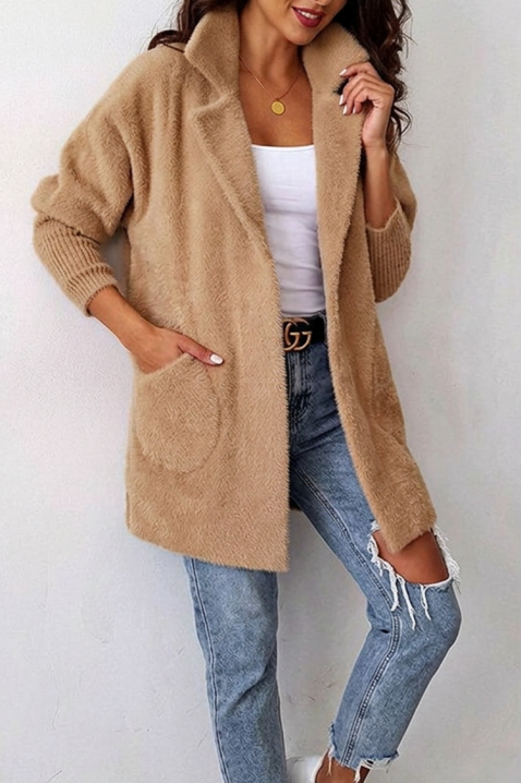 Narzutka damska LIORMEA PINK, Kolor :  beżowy, IVET.PL - Modna odzież