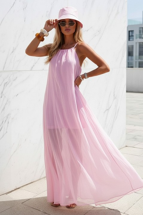 Sukienka LONZELA PUDRA, Kolor : pudrowy róż, IVET.PL - Modna odzież