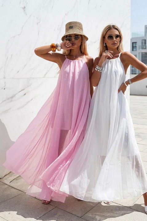 Sukienka LONZELA PUDRA, Kolor : pudrowy róż, IVET.PL - Modna odzież