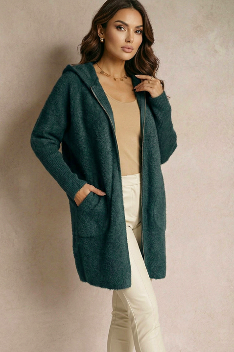 Narzutka ERNIOFA PETROL, Kolor : petrol, IVET.PL - Modna odzież