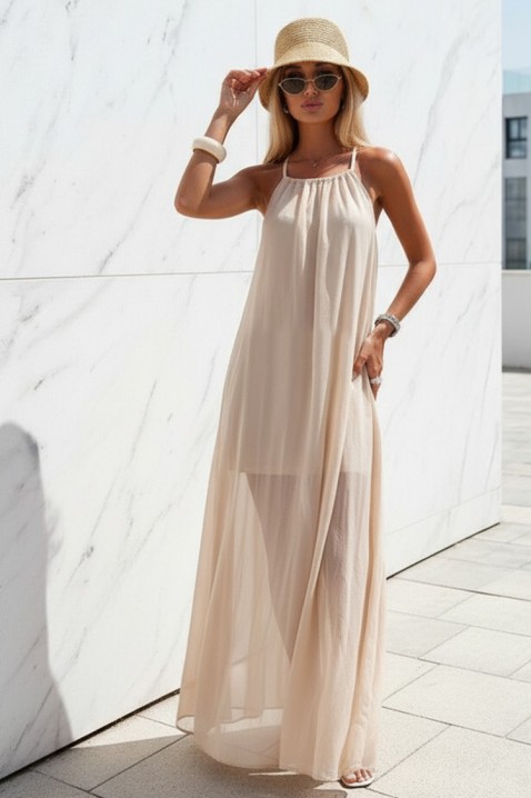 Sukienka LONZELA BEIGE, Kolor :  beżowy, IVET.PL - Modna odzież