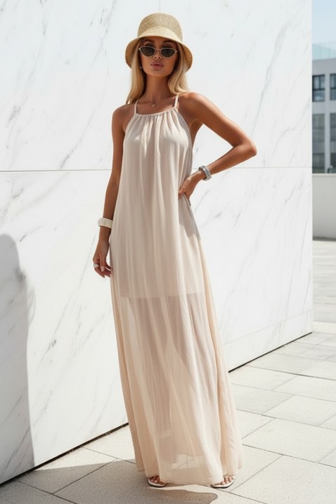 Sukienka LONZELA BEIGE, Kolor :  beżowy, IVET.PL - Modna odzież