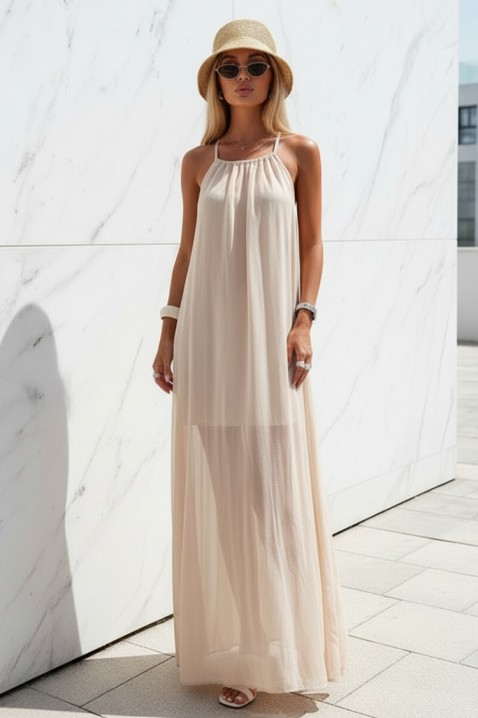 Sukienka LONZELA BEIGE, Kolor :  beżowy, IVET.PL - Modna odzież