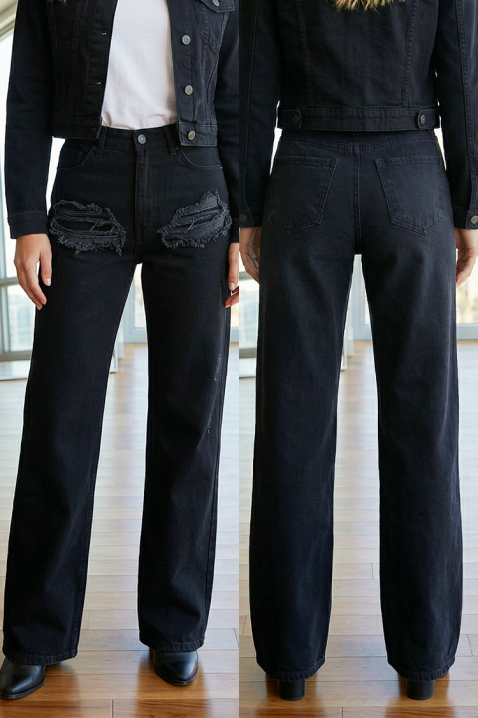 Jeansy MERLILDA, Kolor : czarny, IVET.PL - Modna odzież