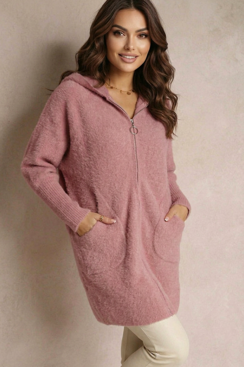 Narzutka ERNIOFA PUDRA, Kolor : pudrowy róż, IVET.PL - Modna odzież