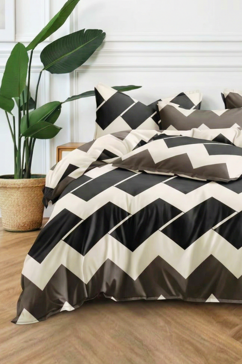 Komplet pościeli FIONELSY 160x200 cm, bawełniany, 3 - elementowy, Kolor : wielokolorowy, IVET.PL - Modna odzież