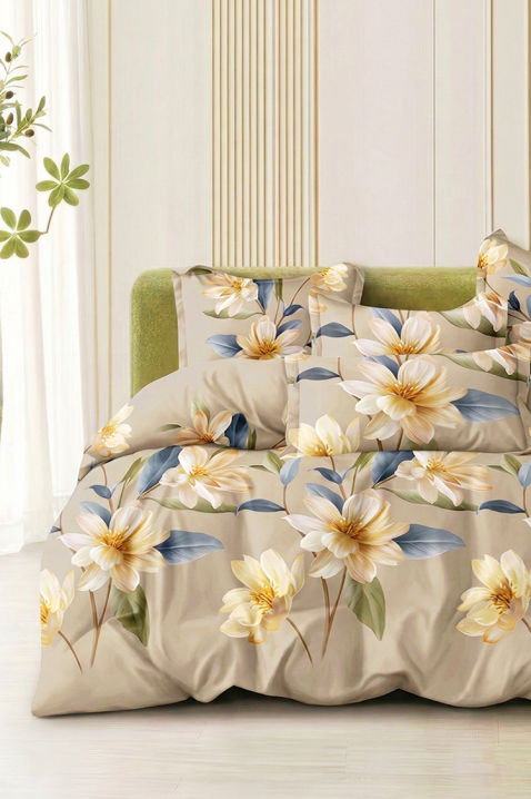 Komplet pościeli MIOGENY 160x200 cm, bawełniany, 3 - elementowy, Kolor : wielokolorowy, IVET.PL - Modna odzież