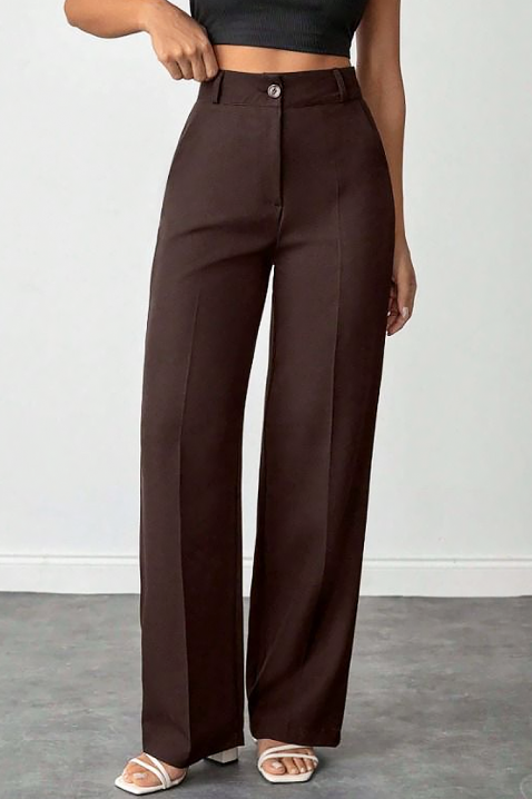 Spodnie NIVOLZA, Kolor : brązowy, IVET.PL - Modna odzież