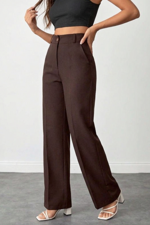 Spodnie NIVOLZA, Kolor : brązowy, IVET.PL - Modna odzież