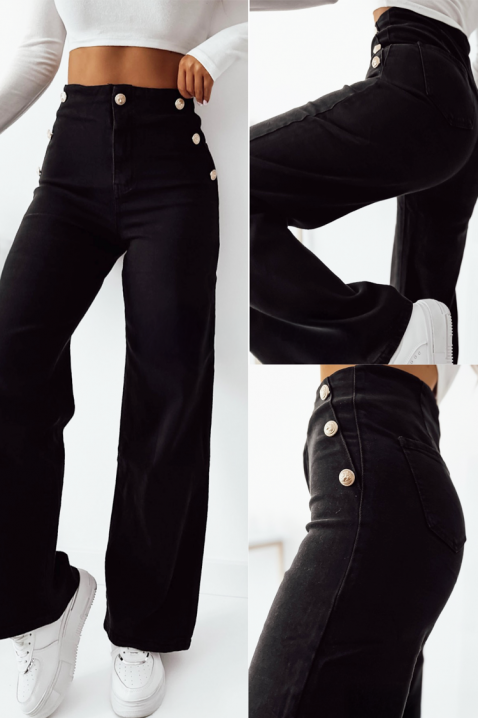 Jeansy ZERDILMA BLACK, Kolor : czarny, IVET.PL - Modna odzież