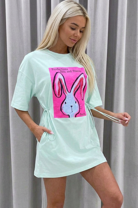 Tunika VLADOLZA MINT, Kolor : miętowy, IVET.PL - Modna odzież