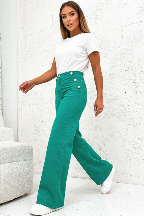 Jeansy ZERDILMA GREEN, Kolor : zielony, IVET.PL - Modna odzież