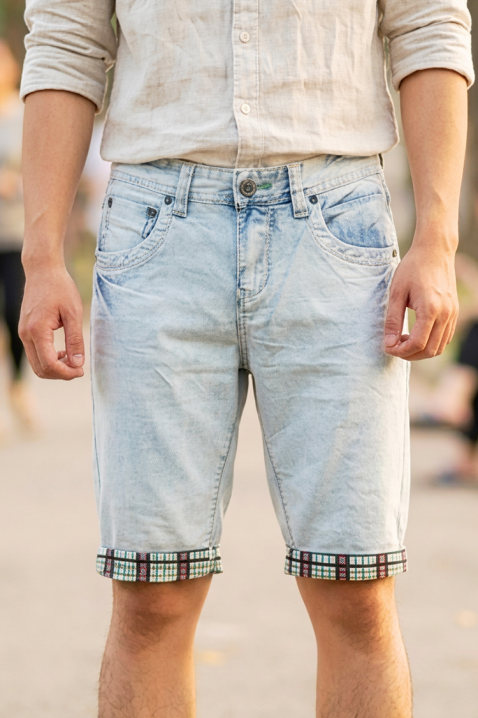 Szorty LORZENO, Kolor : błękitny, IVET.PL - Modna odzież