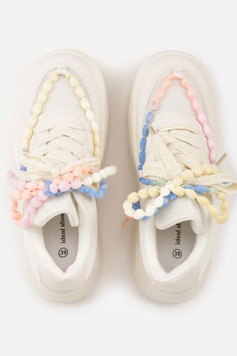 Sneakersy MOLENZA ECRU, Kolor : ecru, IVET.PL - Modna odzież