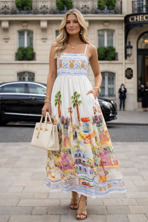 Sukienka DELONDRA, Kolor : wielokolorowy, IVET.PL - Modna odzież