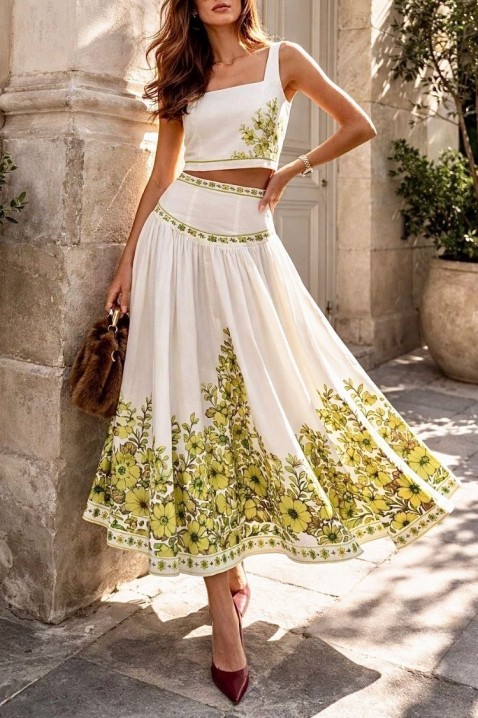 Komplet LELONDRA, Kolor : biały, IVET.PL - Modna odzież