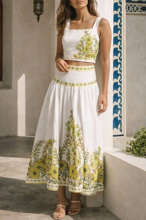 Komplet LELONDRA, Kolor : biały, IVET.PL - Modna odzież