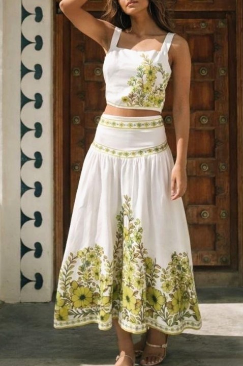 Komplet LELONDRA, Kolor : biały, IVET.PL - Modna odzież