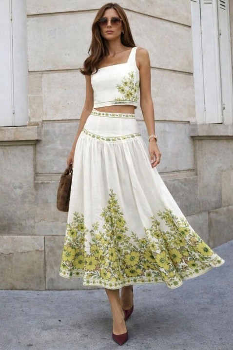 Komplet LELONDRA, Kolor : biały, IVET.PL - Modna odzież