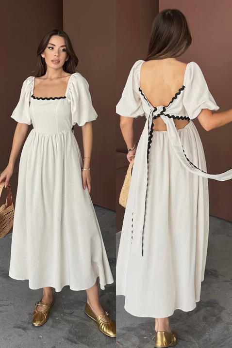 Sukienka PRINCELZA, Kolor : ecru, IVET.PL - Modna odzież