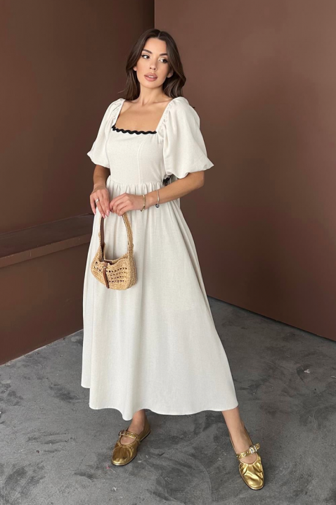 Sukienka PRINCELZA, Kolor : ecru, IVET.PL - Modna odzież