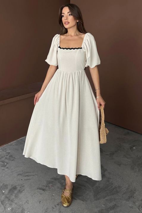 Sukienka PRINCELZA, Kolor : ecru, IVET.PL - Modna odzież