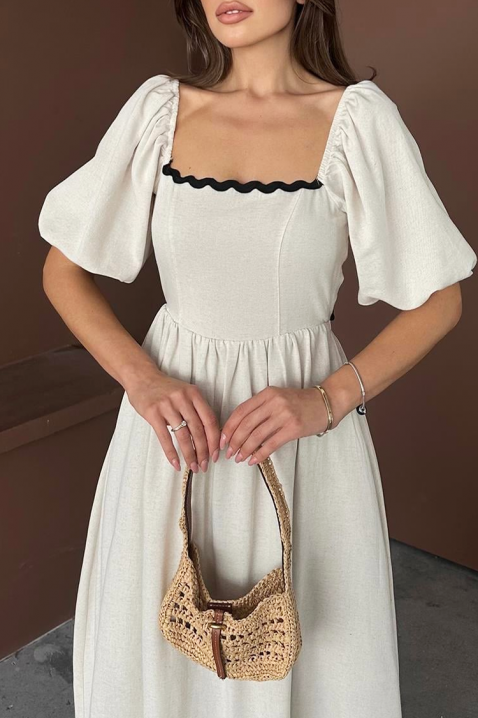 Sukienka PRINCELZA, Kolor : ecru, IVET.PL - Modna odzież