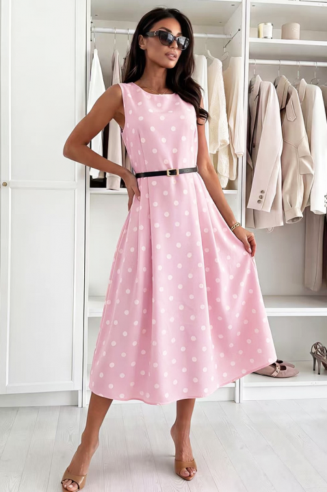 Sukienka SALMENDRA PUDRA, Kolor : pudrowy róż, IVET.PL - Modna odzież