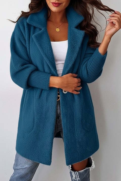 Narzutka LIORMEA PETROL, Kolor : petrol, IVET.PL - Modna odzież