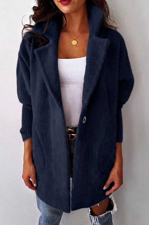 Narzutka LIORMEA NAVY, Kolor : granatowy, IVET.PL - Modna odzież