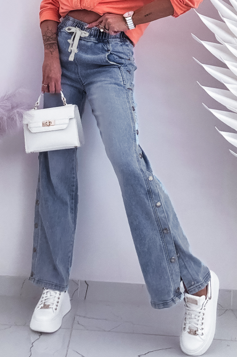 Jeansy VELONZANA, Kolor : chabrowy, IVET.PL - Modna odzież