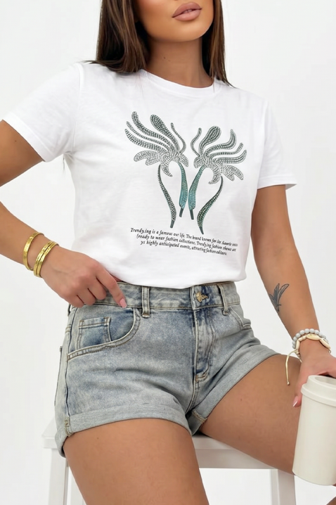 Praktyczne szorty jeansowe o prostym designie ROSARIA, Kolor : denim, IVET.PL - Modna odzież