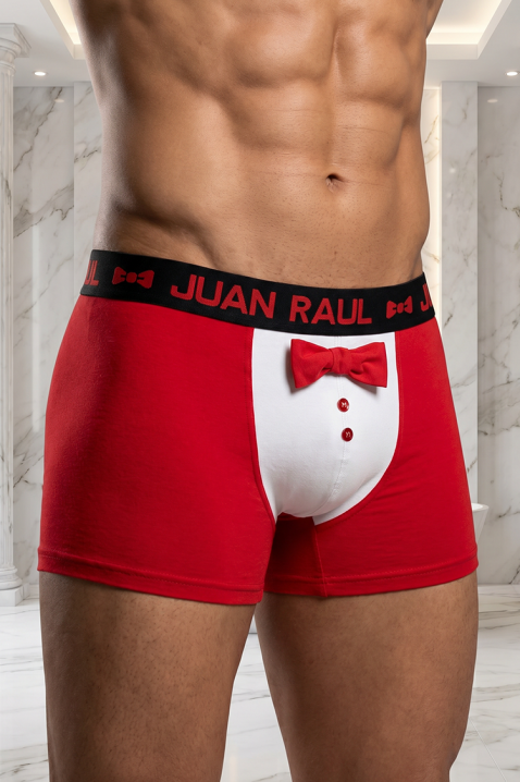 Wesołe męskie bokserki SORANO RED, Kolor : czerwony, IVET.PL - Modna odzież