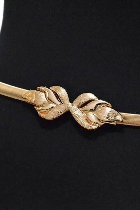 Elegancki damski pasek metalowy w kolorze złotym ZENOLIA, Kolor : złoty, IVET.PL - Modna odzież