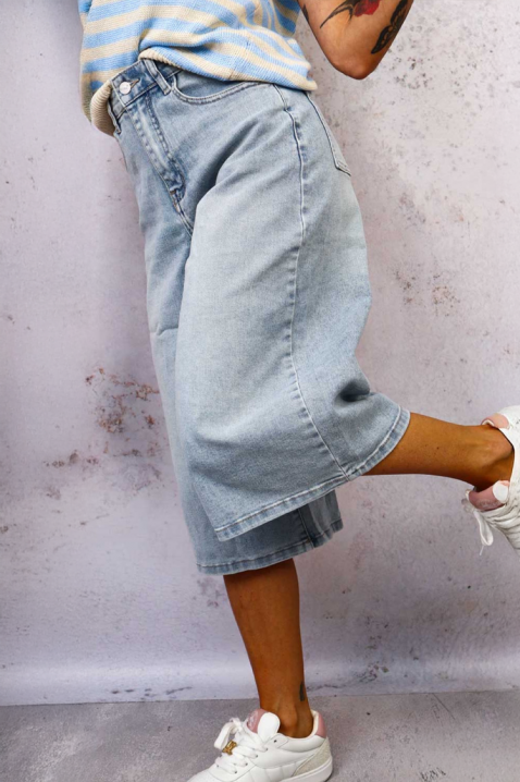 Damskie jeansy z szerokimi nogawkami i luźnym krojem CALYVIA, Kolor : denim, IVET.PL - Modna odzież